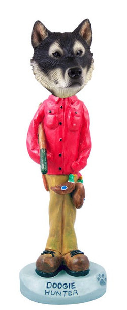 Alaskan Malamute Hunter Doogie Collectible Dog Figurine
