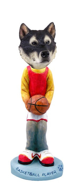 Alaskan Malamute Basketball Doogie Collectible Dog Figurine