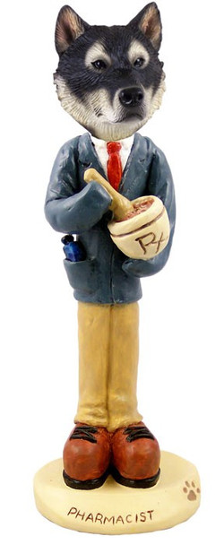 Alaskan Malamute Pharmacist Doogie Collectible Dog Figurine