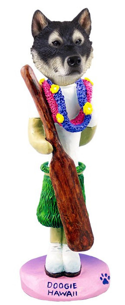 Alaskan Malamute Hawaii Doogie Collectible Dog Figurine