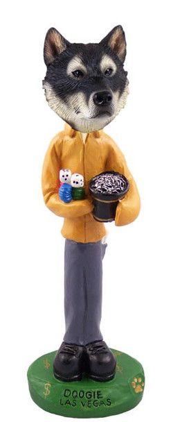 Alaskan Malamute Las Vegas Doogie Collectible Dog Figurine
