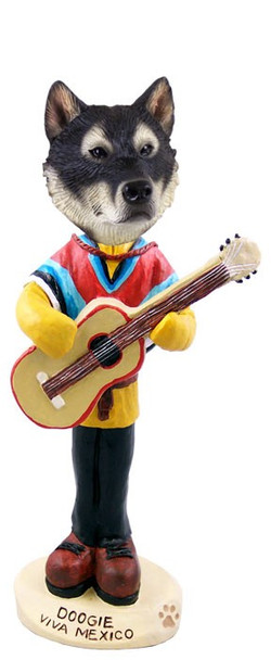 Alaskan Malamute Viva Mexico Doogie Collectible Dog Figurine