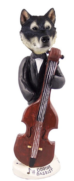 Alaskan Malamute Bassist Doogie Collectible Dog Figurine