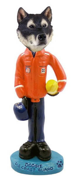 Alaskan Malamute U S Coast Guard Doogie Collectible Dog Figurine