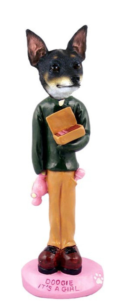 Rat Terrier It's a Girl Doogie Collectible Dog Figurine