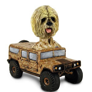 Blonde Lhasa Apso Hummer Doogie Collectible Dog Figurine