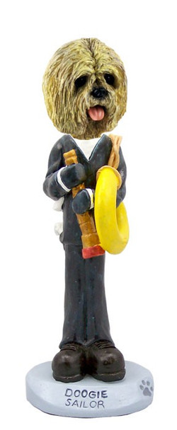 Blonde Lhasa Apso Sailor Doogie Collectible Dog Figurine
