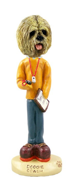 Blonde Lhasa Apso Coach Doogie Collectible Dog Figurine
