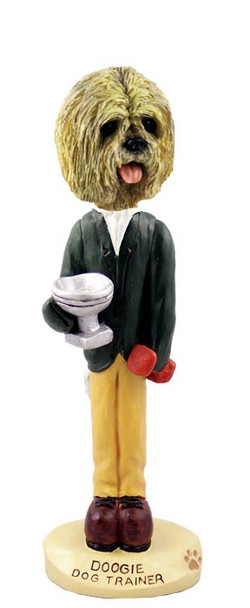 Blonde Lhasa Apso Trainer Doogie Collectible Dog Figurine