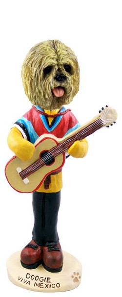 Blonde Lhasa Apso Viva Mexico Doogie Collectible Dog Figurine