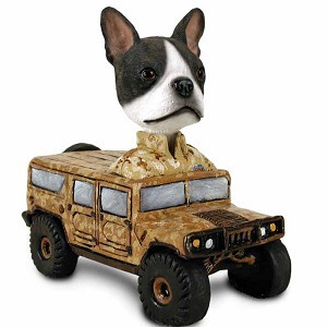 Boston Terrier Hummer Doogie Collectible Dog Figurine