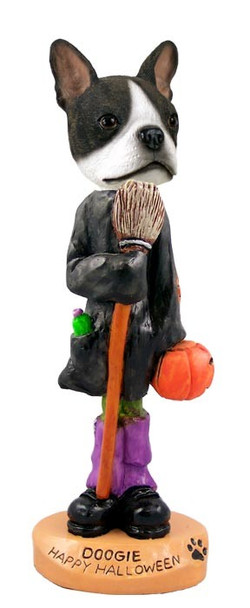 Boston Terrier Happy Halloween Doogie Collectible Dog Figurine