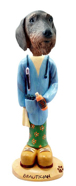 Wirehaired Dachshund Beautician Doogie Collectible Dog Figurine