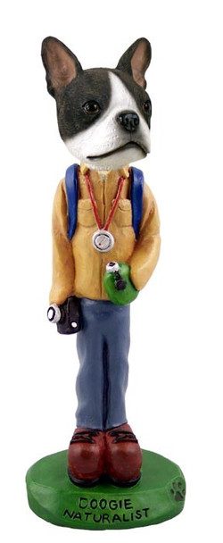 Boston Terrier Naturalist Doogie Collectible Dog Figurine