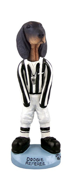 Black & Tan Coonhound Referee Doogie Collectible Dog Figurine