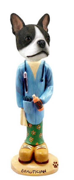 Boston Terrier Beautician Doogie Collectible Dog Figurine