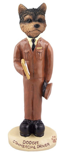 Yorkshire Terrier (Puppy Cut) Commercial Driver Doogie Collectible Dog Figurine