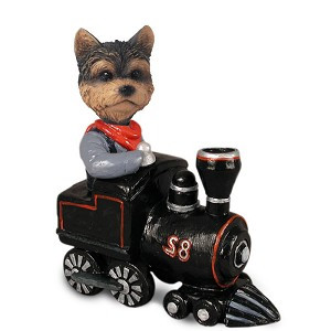 Yorkshire Terrier (Puppy Cut) Train Doogie Collectible Dog Figurine