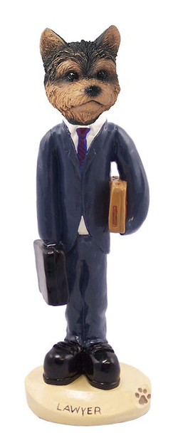 Yorkshire Terrier (Puppy Cut) Lawyer Doogie Collectible Dog Figurine