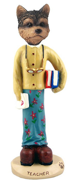 Yorkshire Terrier (Puppy Cut) Female Teacher Doogie Collectible Dog Figurine