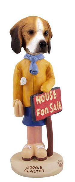 Beagle Female Realtor Doogie Collectible Dog Figurine