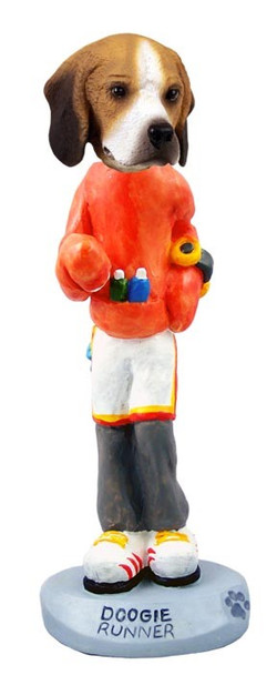 Beagle Runner Doogie Collectible Dog Figurine