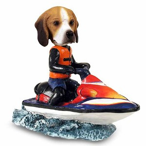Beagle Jet Ski Doogie Collectible Dog Figurine