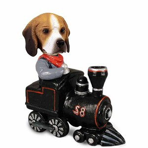 Beagle Train Doogie Collectible Dog Figurine