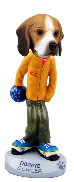 Beagle Bowler Doogie Collectible Dog Figurine