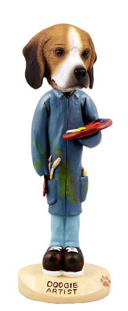 Beagle Artist Doogie Collectible Dog Figurine
