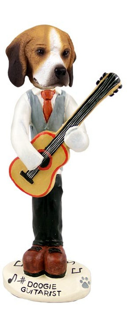 Beagle Guitarist Doogie Collectible Dog Figurine