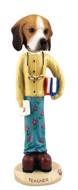 Beagle Female Teacher Doogie Collectible Dog Figurine