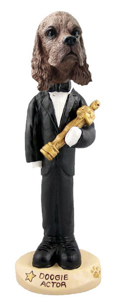 Brown Cocker Spaniel Actor Doogie Collectible Dog Figurine