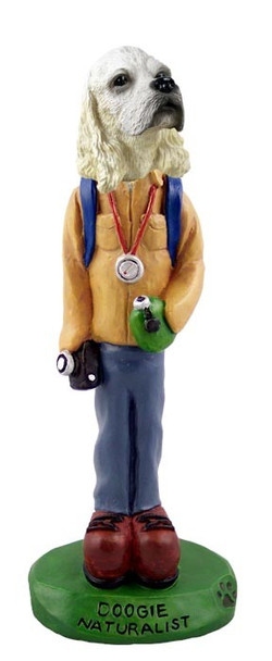 Blonde Cocker Spaniel Naturalist Doogie Collectible Dog Figurine