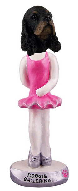 Black & Tan Cocker Spaniel Ballerina Doogie Collectible Dog Figurine