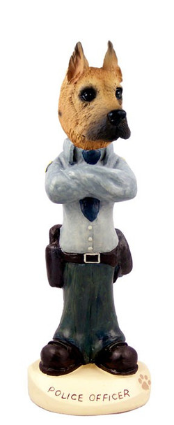 Fawn Great Dane Police Doogie Collectible Dog Figurine