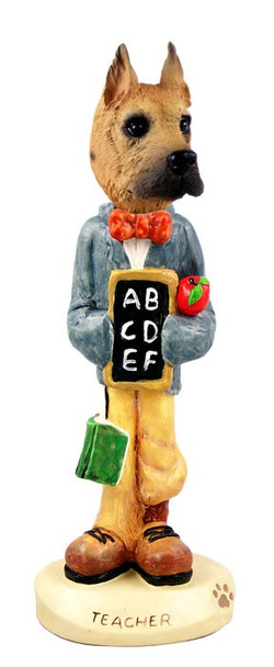 Fawn Great Dane Teacher Doogie Collectible Dog Figurine