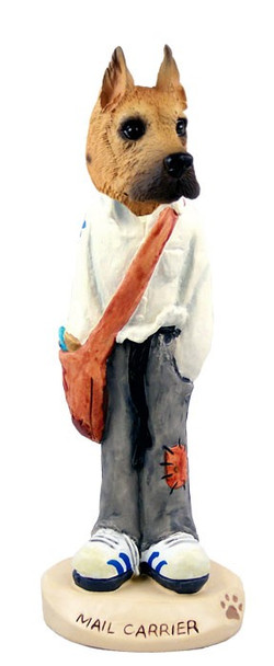 Fawn Great Dane Mail Carrier Doogie Collectible Dog Figurine