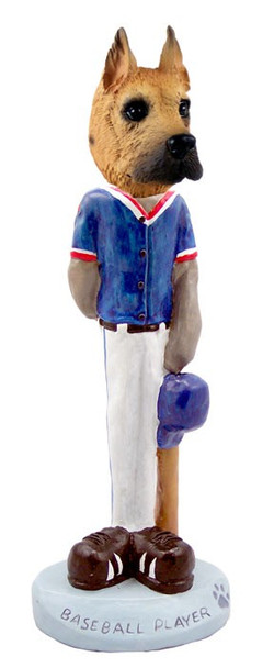 Fawn Great Dane Baseball Doogie Collectible Dog Figurine