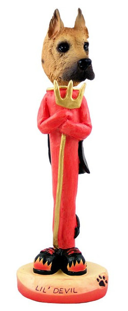 Fawn Great Dane Lil Devil Doogie Collectible Dog Figurine