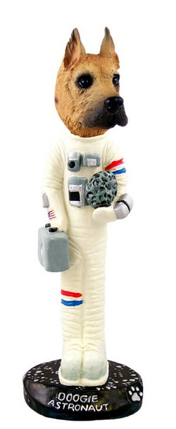 Fawn Great Dane Astronaut Doogie Collectible Dog Figurine