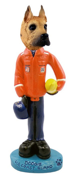 Fawn Great Dane U S Coast Guard Doogie Collectible Dog Figurine