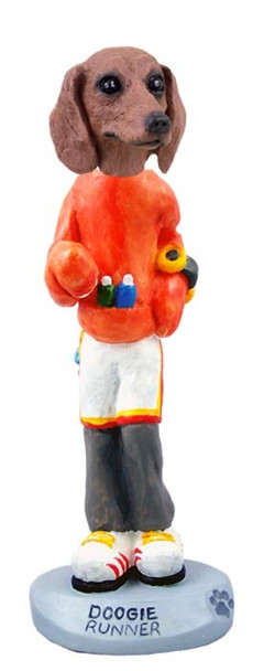 Red Dachshund Runner Doogie Collectible Dog Figurine