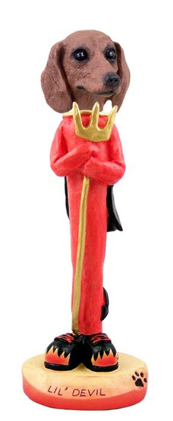 Red Dachshund Lil Devil Doogie Collectible Dog Figurine
