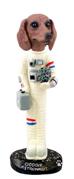Red Dachshund Astronaut Doogie Collectible Dog Figurine