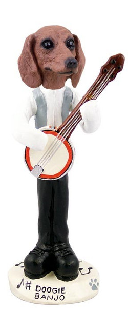 Red Dachshund Banjo Doogie Collectible Dog Figurine