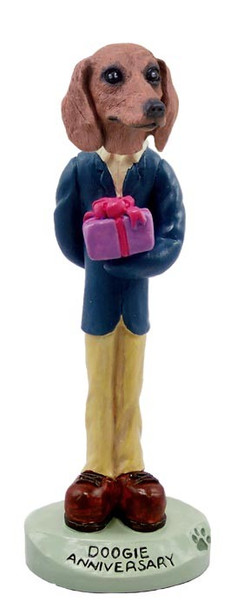 Red Dachshund Anniversary Doogie Collectible Dog Figurine