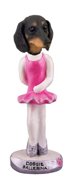 Black Dachshund Ballerina Doogie Collectible Dog Figurine