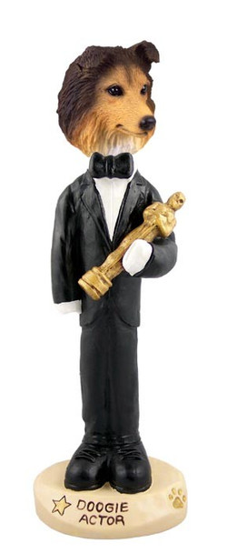 Sable Sheltie Actor Doogie Collectible Dog Figurine