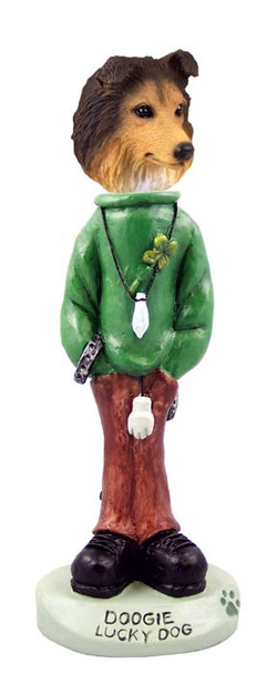 Sable Sheltie Lucky Doogie Collectible Dog Figurine